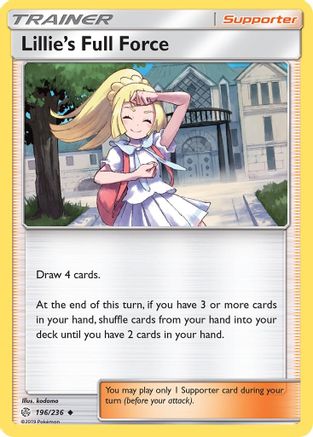 Lillie's Full Force 196/236 - SM  Cosmic Eclipse Reverse Holofoil