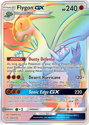 Flygon GX (Secret) 256/236 - SM  Cosmic Eclipse Holofoil