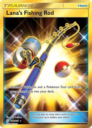 Lana's Fishing Rod (Secret) 266/236 - SM  Cosmic Eclipse Holofoil