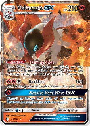 Volcarona GX 035/236 - SM  Cosmic Eclipse Holofoil