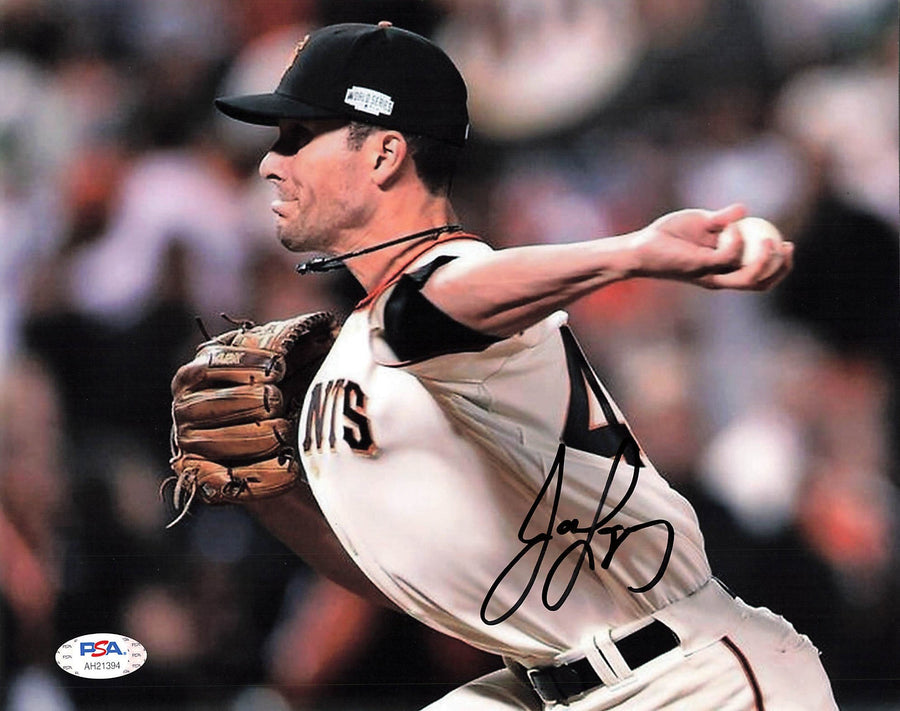 Javier Lopez signed 8x10 Photo PSA/DNA San Francisco Giants autographed