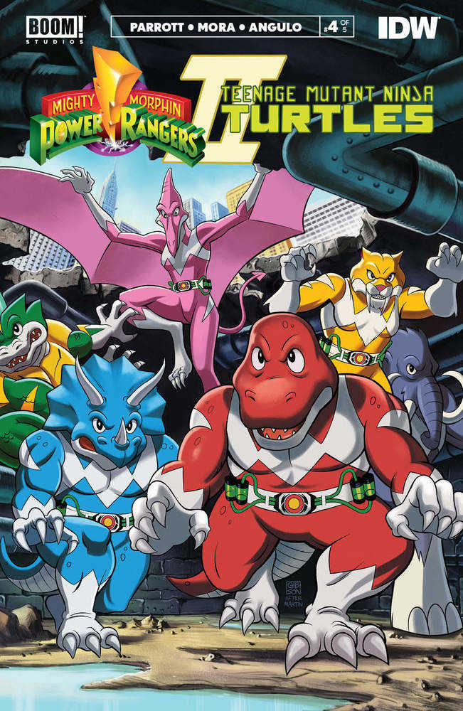 MMPR Teenage Mutant Ninja Turtles II #4C (Of 5) MMPR Variant Gibson