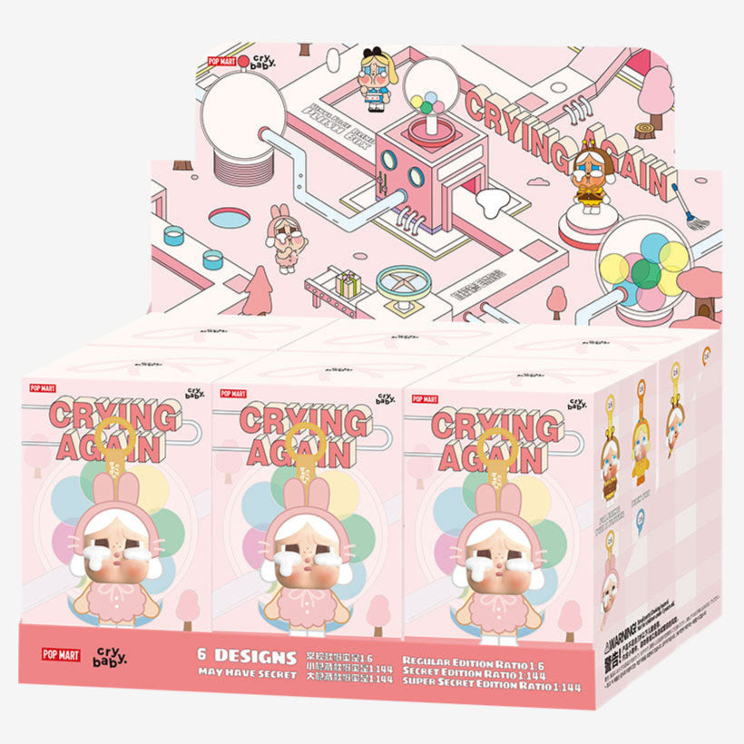 POP MART CRYBABY Crying Again シリーズ　4セット CRYBABY Crying Again Series-Vinyl Face Plush Blind Box - POP