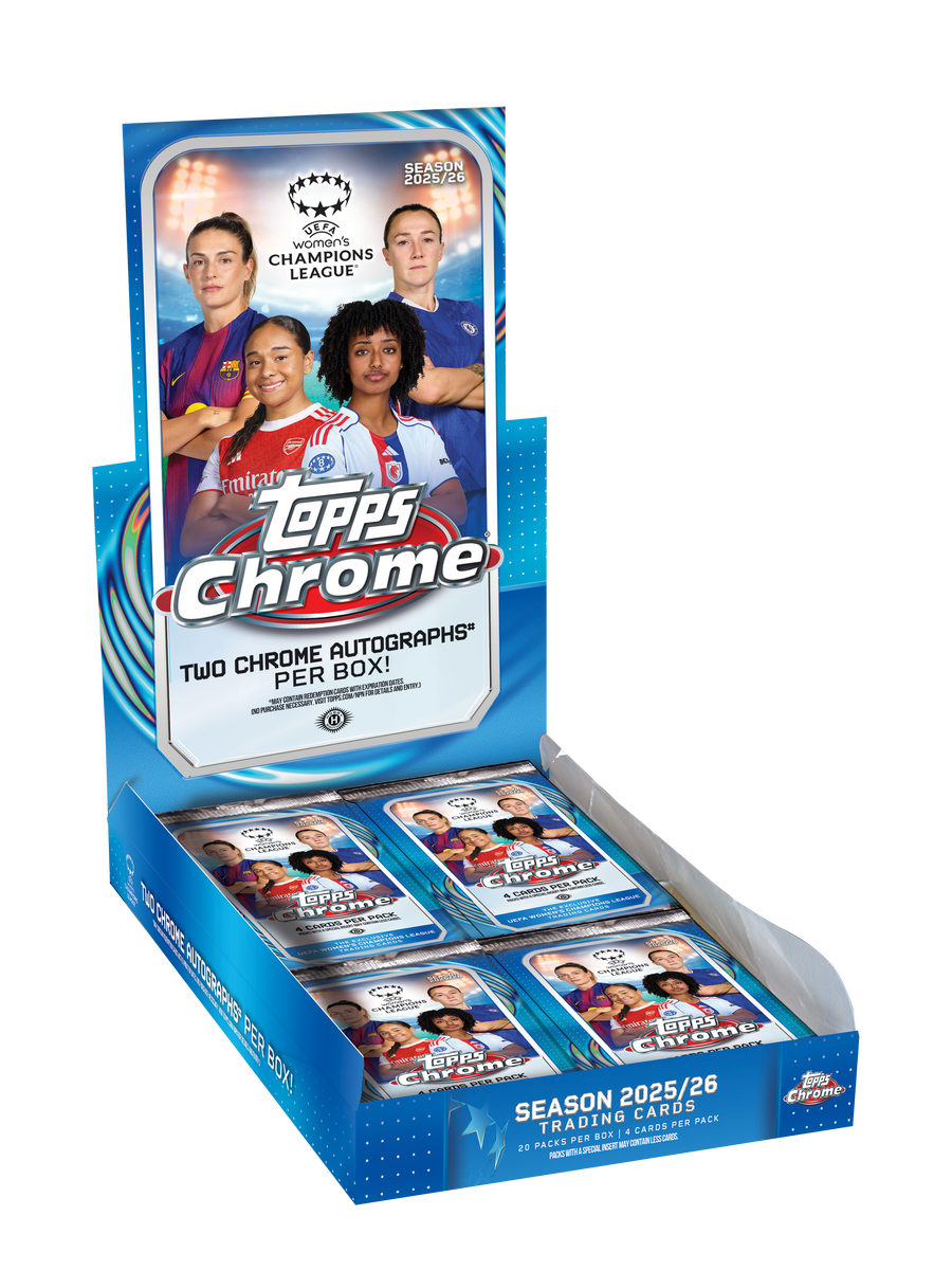 2025-26 Topps Chrome UEFA Women's Champions League Hobby Box