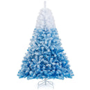 2025 New Artificial Christmas Tree with 456 Branch Tips and Folding Metal Stand