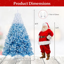 2025 New Artificial Christmas Tree with 456 Branch Tips and Folding Metal Stand
