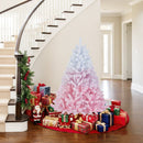 2025 New Artificial Christmas Tree with Folding Metal Stand and 456 Branch Tips
