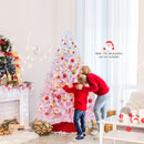 2025 New Artificial Christmas Tree with Folding Metal Stand and 456 Branch Tips
