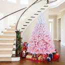 2025 New Artificial Christmas Tree with Folding Metal Stand and 456 Branch Tips