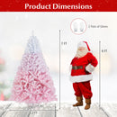 2025 New Artificial Christmas Tree with Folding Metal Stand and 456 Branch Tips