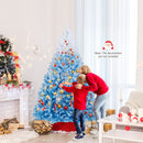 2025 New Artificial Christmas Tree with 456 Branch Tips and Folding Metal Stand