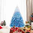 2025 New Artificial Christmas Tree with 456 Branch Tips and Folding Metal Stand