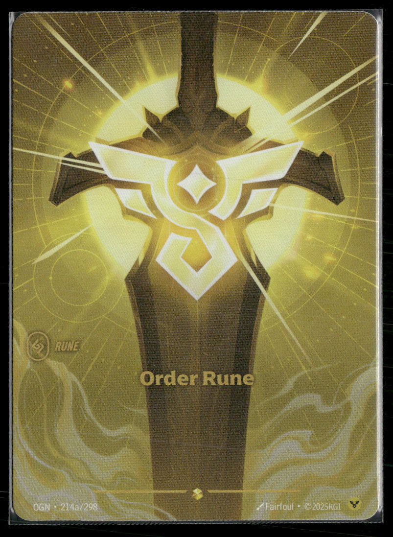 Order Rune #214a/298 - Riftbound Origins