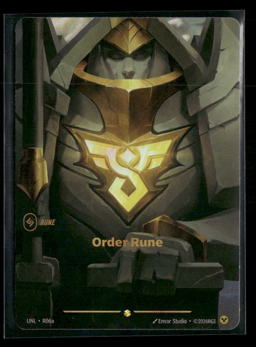 Order Rune (R06a) #R06a Showcase - Riftbound Unleashed