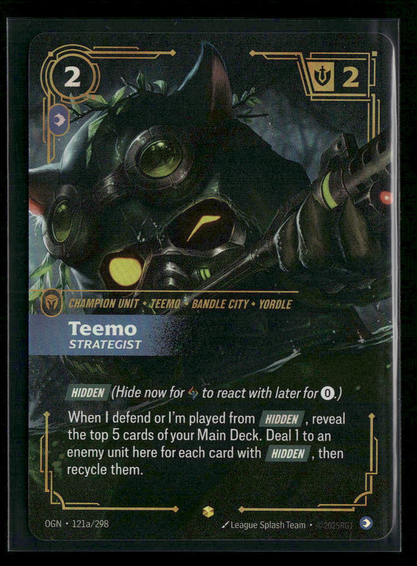 Teemo, Strategist (Alternate Art) #121a/298 Foil Showcase - Riftbound Origins