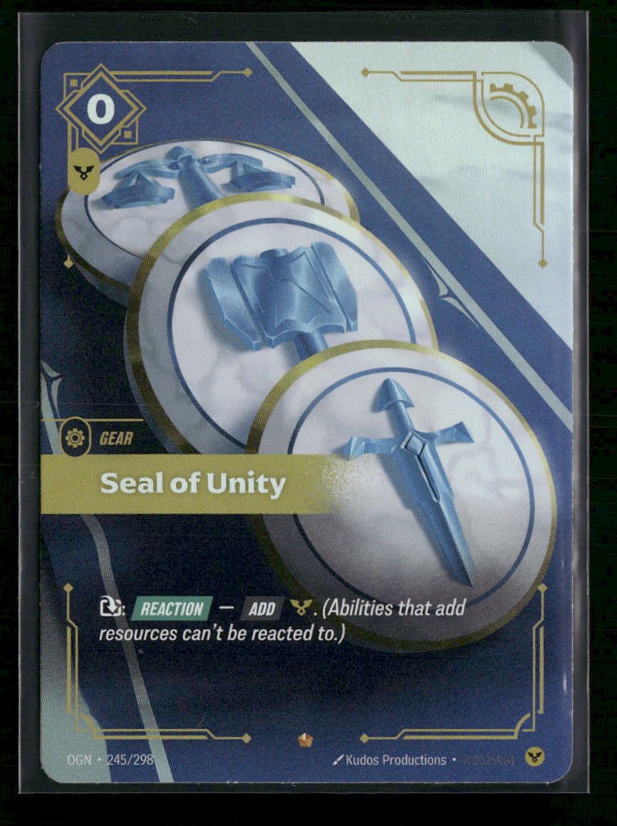 Seal of Unity #245/298 Foil Epic - Riftbound Origins