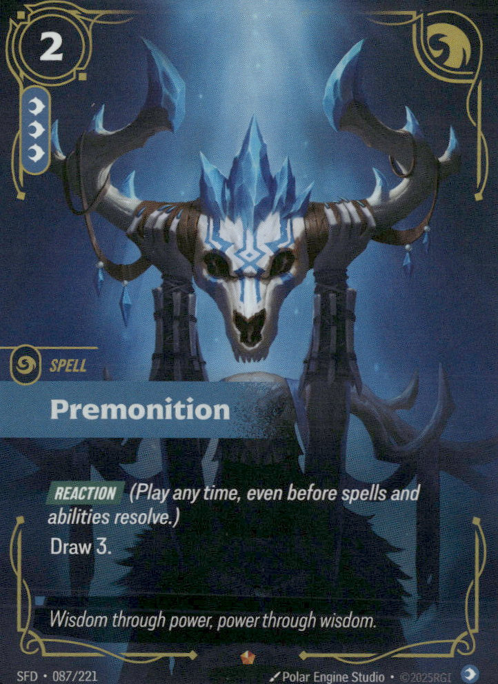 Premonition #087/221 Rare - Riftbound Spiritforged