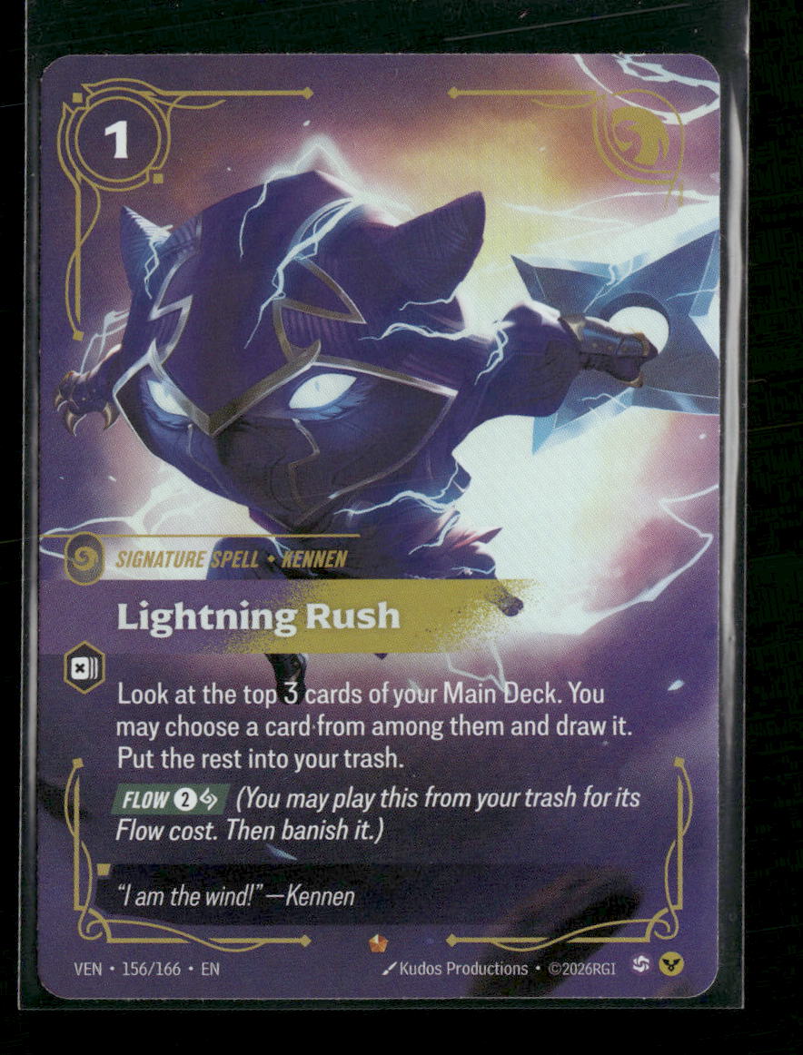 Lightning Rush #156/166 Foil Epic - Riftbound Vendetta