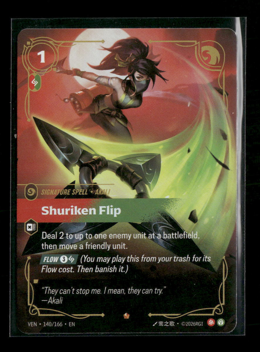 Shuriken Flip #140/166 Foil Epic - Riftbound Vendetta