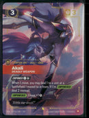 Akali - Deadly Weapon #021a/166 Rare - Riftbound