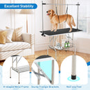 Foldable Dog Grooming Table with Height Adjustable Arms-Black