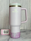 Laura’s Pretty Purple REMIX MACRAME Tumbler Boot