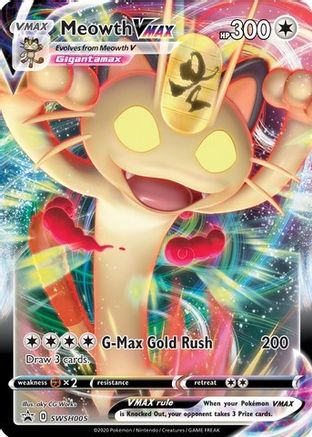 Meowth VMAX SWSH005/307 - SWSH Sword & Shield Promo Cards Holofoil