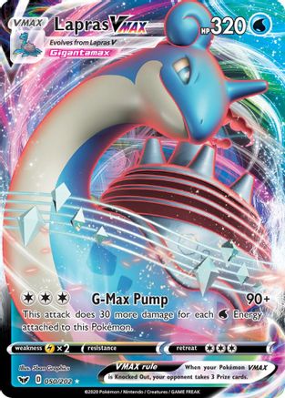 Lapras VMAX 050/202 - SWSH01 Sword & Shield Base Set Holofoil