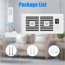 Register Booster Fan Smart AC Vent Booster Fan Fits 4" x 10" Register Holes with 3 Modes 10 Speeds 2H/4H Timer LCD Screen 2 Scent Diffuser Slots Remot