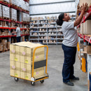 Platform Cart Dolly Foldable Warehouse Push Hand Truck-Black