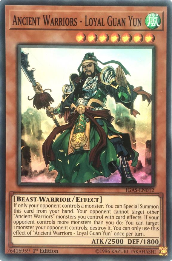 Ancient Warriors - Loyal Guan Yun | IGAS-EN012