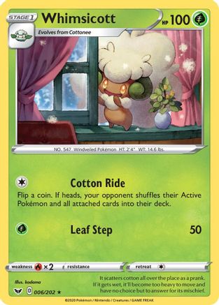 Whimsicott 006/202 - SWSH01 Sword & Shield Base Set