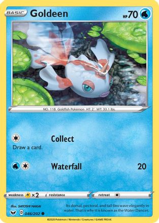 Goldeen () 046/202 - SWSH01 Sword & Shield Base Set Reverse Holofoil