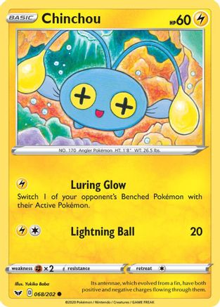 Chinchou () 068/202 - SWSH01 Sword & Shield Base Set