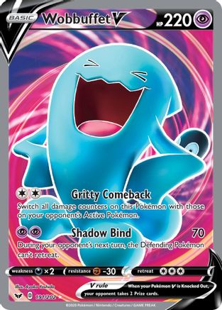 Wobbuffet V (Full Art) 191/202 - SWSH01 Sword & Shield Base Set Holofoil