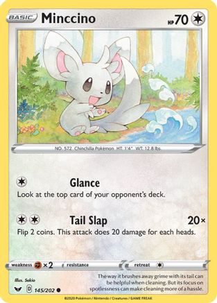 Minccino 145/202 - SWSH01 Sword & Shield Base Set