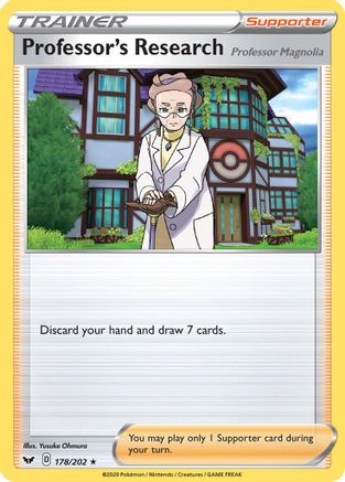 Professor's Research 178/202 - SWSH01 Sword & Shield Base Set Reverse Holofoil