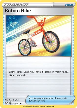 Rotom Bike 181/202 - SWSH01 Sword & Shield Base Set
