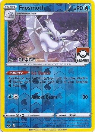Frosmoth (League Challenge) [2nd Place] 064/202 - League & Championship Cards Reverse Holofoil