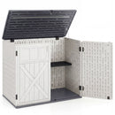 20 Cu.Ft Horizontal Resin Storage Shed with Adjustable Shelf