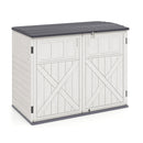 20 Cu.Ft Horizontal Resin Storage Shed with Adjustable Shelf