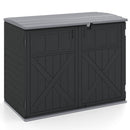 20 Cu.Ft Horizontal Resin Storage Shed with Adjustable Shelf