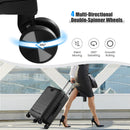 20 Inch Carry-on Luggage PC Hardside Suitcase TSA Lock with Front Pocket and USB Port