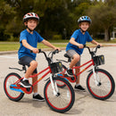 20 Inch Kids Bike Adjustable with Kickstand and Storage Basket for Aged 8+ Years