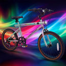 20 Inch LED-lit Cycling Bike with 2 Speakers and Ambient Lights for Men and Women