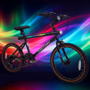 20 Inch LED-lit Cycling Bike with 2 Speakers and Ambient Lights for Men and Women