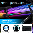 20 Inch LED-lit Cycling Bike with 2 Speakers and Ambient Lights for Men and Women