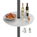 20 Inch Outdoor Adjustable Umbrella Table for 2 Sizes Patio Umbrella Pole