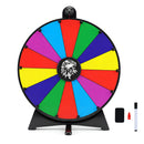 20 Inches 14 Slots Spin Wheel with Blackboard Marker for Prizes