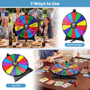 20 Inches 14 Slots Spin Wheel with Blackboard Marker for Prizes